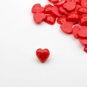 Кабошоны акриловые сердце, 22 мм