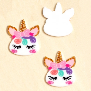 Кабошон-фигурка единорог-11, 35 мм