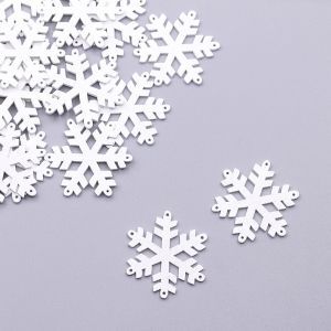 Деревянная снежинка-1, 37 мм
