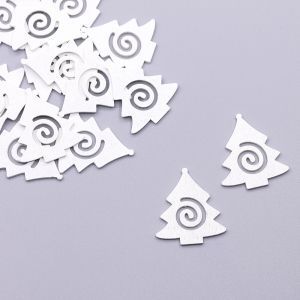 Деревянная елочка спираль 30х35 мм, цвет белый