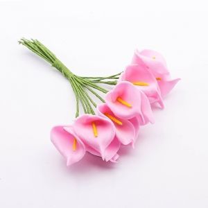 Каллы из фоамирана 25 мм, цвет светло-розовый