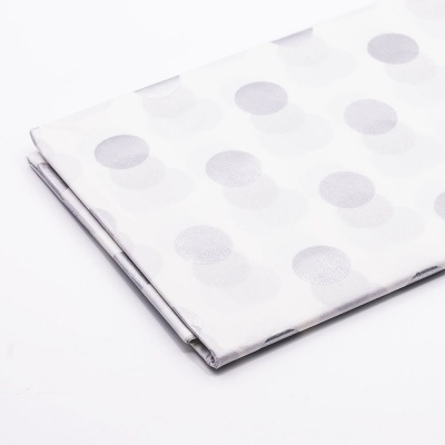 Бумага тишью 50*66см, цвет серебряные круги