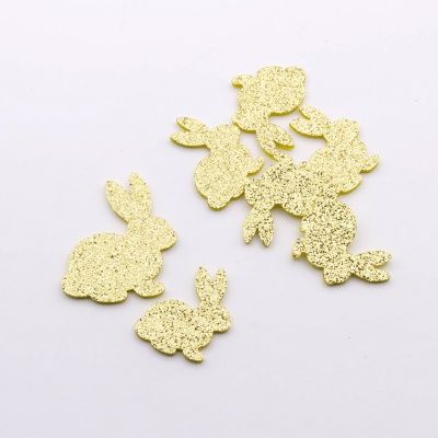 Кролик из фоамирана, цвет золотой