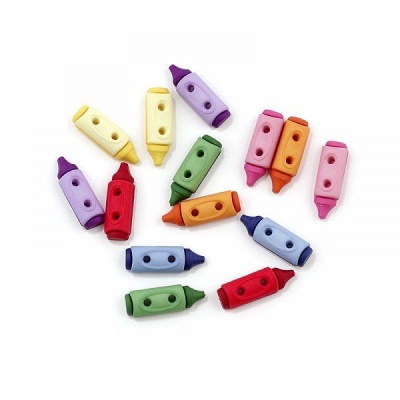 Набор пуговиц JESSE JAMES ASSORTED ITEMS-SC CRAYONS