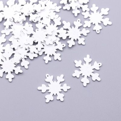 Деревянная снежинка-2, 37 мм