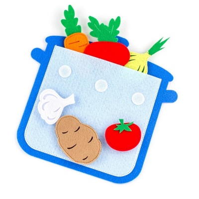 Развивающая игра Кастрюля с овощами