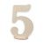Заготовка для декорирования на подставке "Цифра 5", 30 см