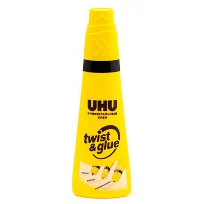 Универсальный клей UHU TWIST&GLUE, 90мл