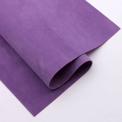 Замша искусственная  двухсторонняя, цвет сиреневый