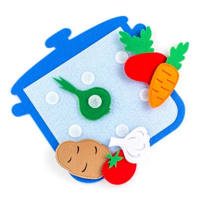 Развивающая игра Кастрюля с овощами