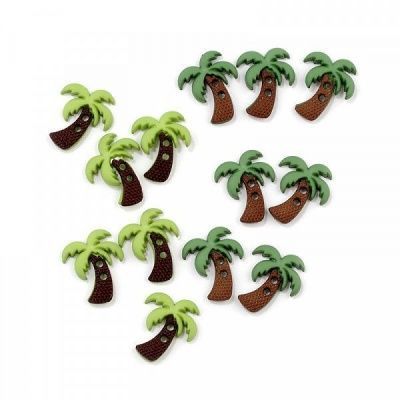 Набор пуговиц JESSE JAMES ASSORTED ITEMS-SC PALM TREES